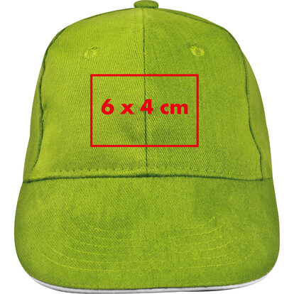 6 Panel Baseballcap San Francisco,apfelgrün, A-Nr.: 046629 - 04