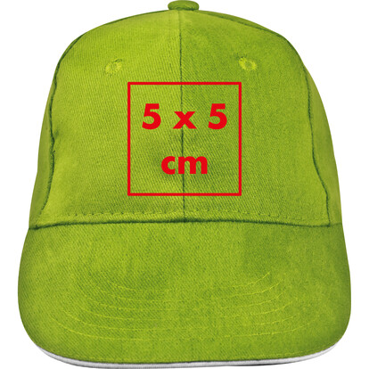 6 Panel Baseballcap San Francisco,apfelgrün, A-Nr.: 046629 - 05