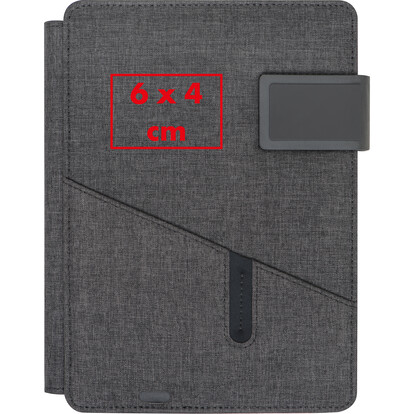 Powerbank Mappe Leno,schwarz, A-Nr.: 048603 - 05