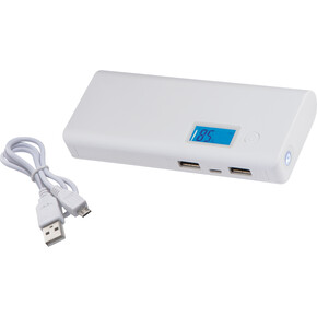 Powerbank 10.000mAh Stafford,weiss, A-Nr.: 051806 - 01 Powerbank 10.000mAh Stafford,weiss, A-Nr.: 051806 - 01
