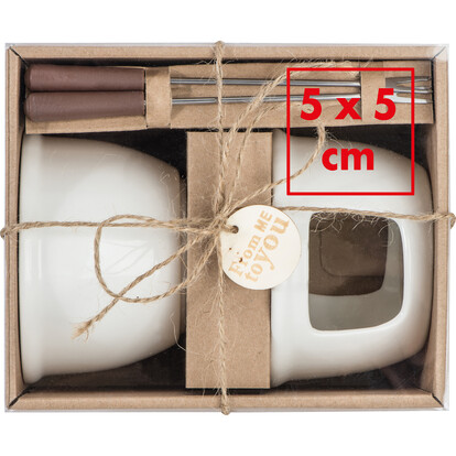 Schokofondue Set Stamford,weiss, A-Nr.: 055406 - 03