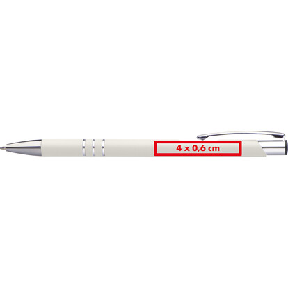 Metall Kugelschreiber New Jersey,weiss, A-Nr.: 055506 - 04