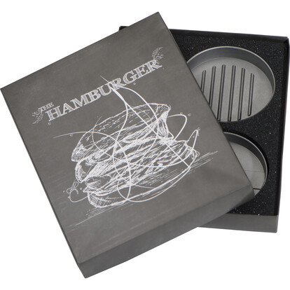 Burgerpresse mit Silikonpinsel Texas,schwarz, A-Nr.: 058003 - 03