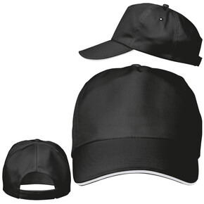 Sandwichcap Arlington,schwarz, A-Nr.: 060703 - 01 Sandwichcap Arlington,schwarz, A-Nr.: 060703 - 01