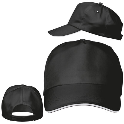 Sandwichcap Arlington,schwarz, A-Nr.: 060703 - 01