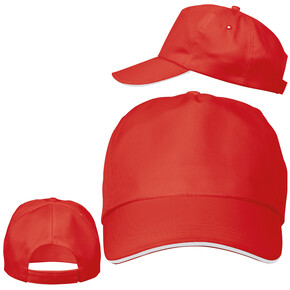 Sandwichcap Arlington,rot, A-Nr.: 060705 - 01 Sandwichcap Arlington,rot, A-Nr.: 060705 - 01