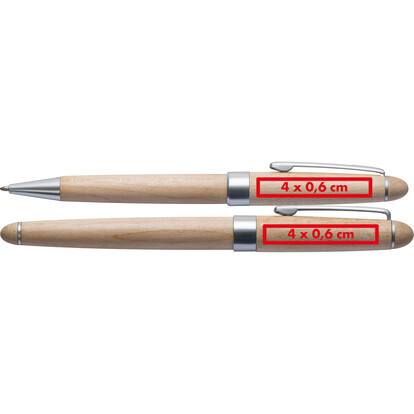 Holz Schreibset Rambin, A-Nr.: 0614 - 04 Holz Schreibset Rambin, A-Nr.: 0614 - 04