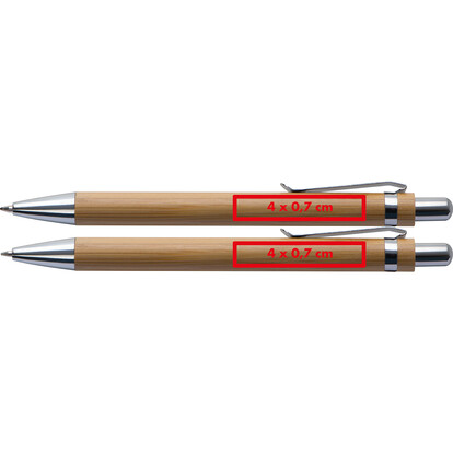 Bambus Schreibset Port-au-Prince,braun, A-Nr.: 064001 - 04