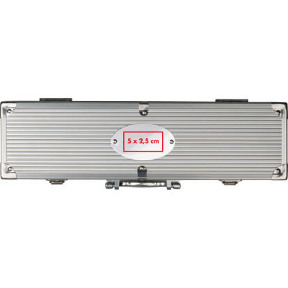 Grillkoffer Oval Plate,grau, A-Nr.: 064807 - 04
