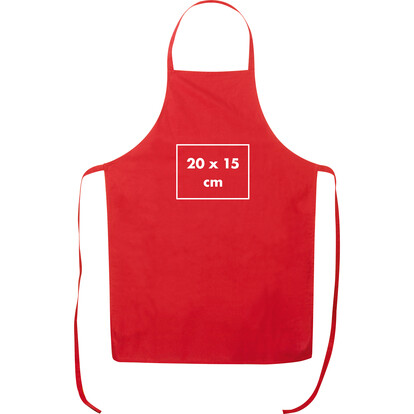 Baumwollschürze Grillmeister,rot, A-Nr.: 066405 - 04