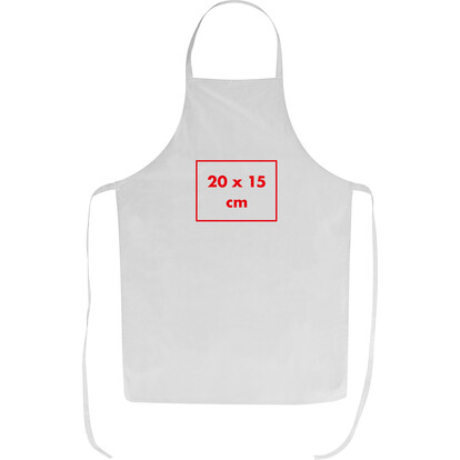 Baumwollschürze Grillmeister,weiss, A-Nr.: 066406 - 04