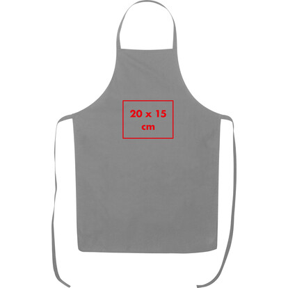 Baumwollschürze Grillmeister,grau, A-Nr.: 066407 - 04