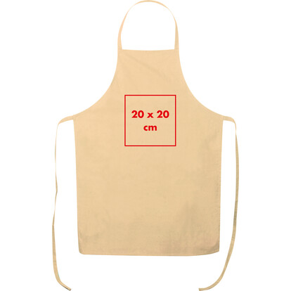 Baumwollschürze Grillmeister,beige, A-Nr.: 066413 - 05