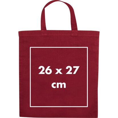 Baumwolltasche Bregenz,burgund, A-Nr.: 068002 - 03