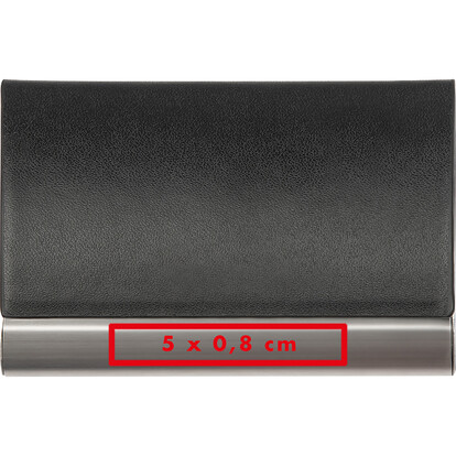 Metall Visitenkartenetui Cardiff,schwarz, A-Nr.: 072303 - 04