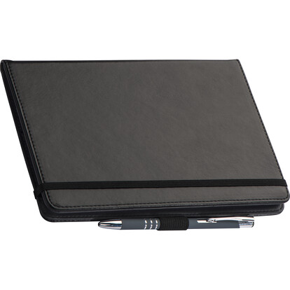 A5 Notizbuch Perugia,schwarz, A-Nr.: 072803 - 02