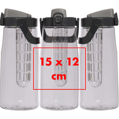 Infusertrinkflasche Crotone,anthrazit, A-Nr.: 081477 - 05