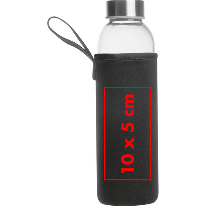 Glasflasche Klagenfurt,schwarz, A-Nr.: 084203 - 04