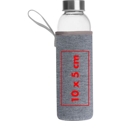 Glasflasche Klagenfurt,grau, A-Nr.: 084207 - 04