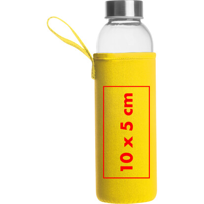 Glasflasche Klagenfurt,gelb, A-Nr.: 084208 - 04