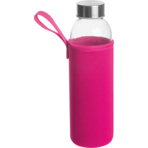 Glasflasche Klagenfurt,pink, A-Nr.: 084211 - 01 Glasflasche Klagenfurt,pink, A-Nr.: 084211 - 01
