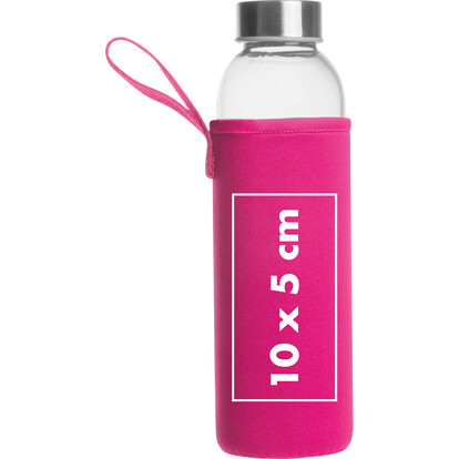 Glasflasche Klagenfurt,pink, A-Nr.: 084211 - 04