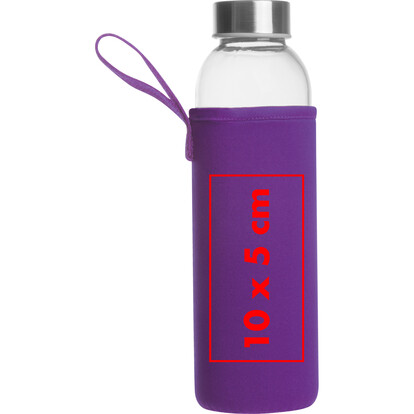 Glasflasche Klagenfurt,violett, A-Nr.: 084212 - 04