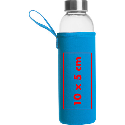 Glasflasche Klagenfurt,hellblau, A-Nr.: 084224 - 04