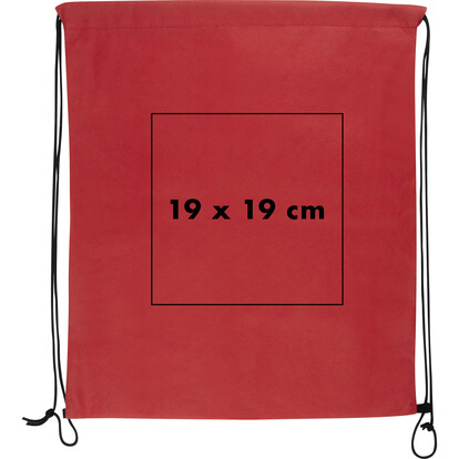 Non Woven Sportbeutel Seoul,rot, A-Nr.: 086105 - 04