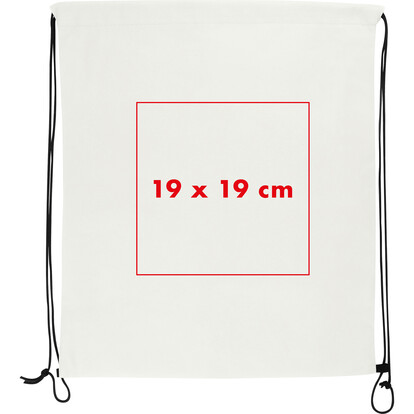 Non Woven Sportbeutel Seoul,weiss, A-Nr.: 086106 - 03