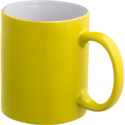 Keramiktasse Thessaloniki,gelb, A-Nr.: 087208 - 01