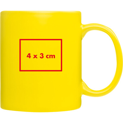 Keramiktasse Thessaloniki,gelb, A-Nr.: 087208 - 02
