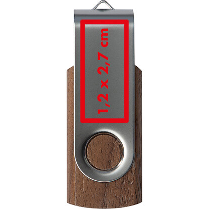 USB-Stick League City 4 GB,braun, A-Nr.: 087801 - 04