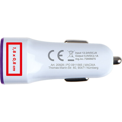 KFZ-USB-Ladeadapter Fruit,violett, A-Nr.: 092812 - 04