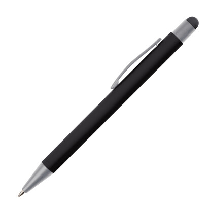 Metall Kugelschreiber mit Touch-Pen Salt Lake City,schwarz, A-Nr.: 093403 - 02