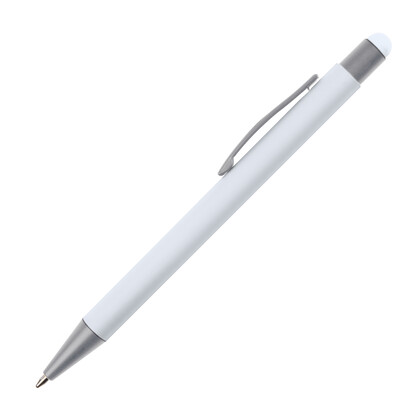 Metall Kugelschreiber mit Touch-Pen Salt Lake City,weiss, A-Nr.: 093406 - 02
