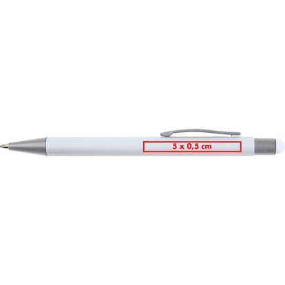 Metall Kugelschreiber mit Touch-Pen Salt Lake City,weiss, A-Nr.: 093406 - 04