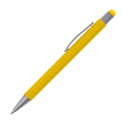 Metall Kugelschreiber mit Touch-Pen Salt Lake City,gelb, A-Nr.: 093408 - 02
