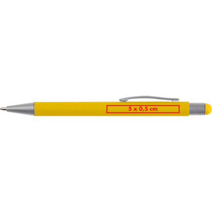 Metall Kugelschreiber mit Touch-Pen Salt Lake City,gelb, A-Nr.: 093408 - 04