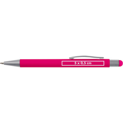 Metall Kugelschreiber mit Touch-Pen Salt Lake City,pink, A-Nr.: 093411 - 04