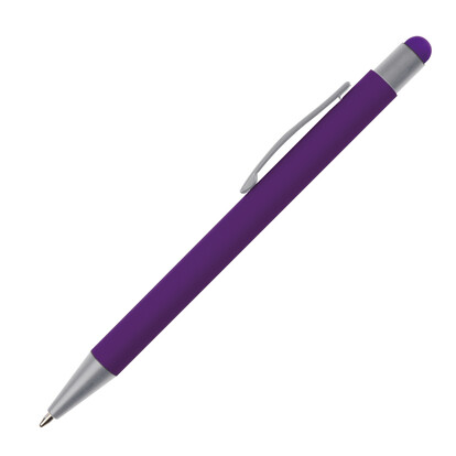 Metall Kugelschreiber mit Touch-Pen Salt Lake City,violett, A-Nr.: 093412 - 02