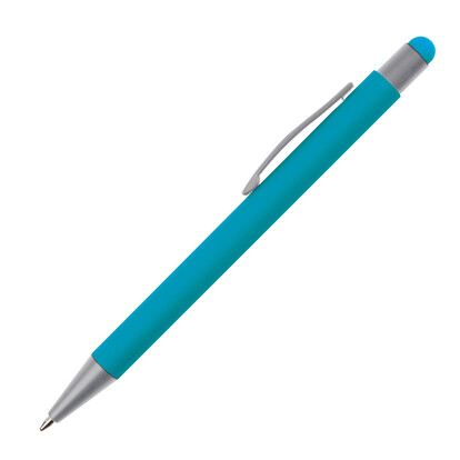 Metall Kugelschreiber mit Touch-Pen Salt Lake City,hellblau, A-Nr.: 093424 - 02