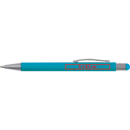 Metall Kugelschreiber mit Touch-Pen Salt Lake City,hellblau, A-Nr.: 093424 - 04