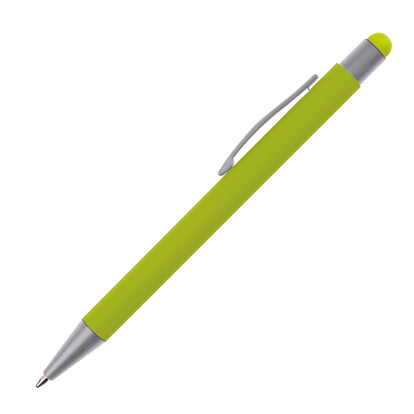 Metall Kugelschreiber mit Touch-Pen Salt Lake City,apfelgrün, A-Nr.: 093429 - 02