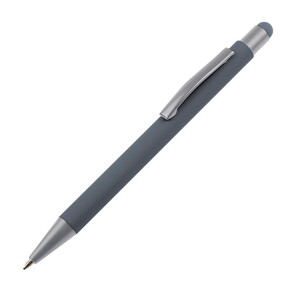 Metall Kugelschreiber mit Touch-Pen Salt Lake City,anthrazit, A-Nr.: 093477 - 01