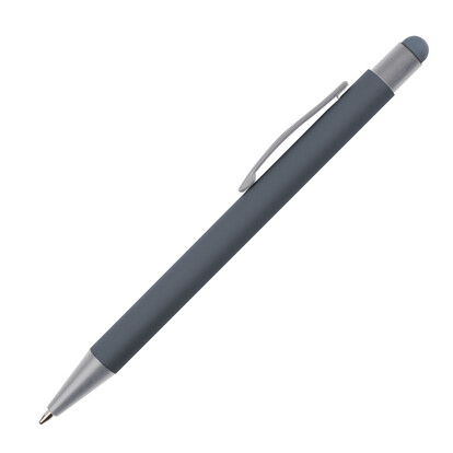 Metall Kugelschreiber mit Touch-Pen Salt Lake City,anthrazit, A-Nr.: 093477 - 02