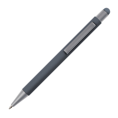 Metall Kugelschreiber mit Touch-Pen Salt Lake City,anthrazit, A-Nr.: 093477 - 03