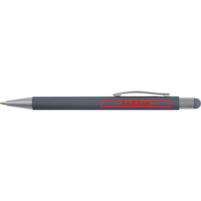 Metall Kugelschreiber mit Touch-Pen Salt Lake City,anthrazit, A-Nr.: 093477 - 04