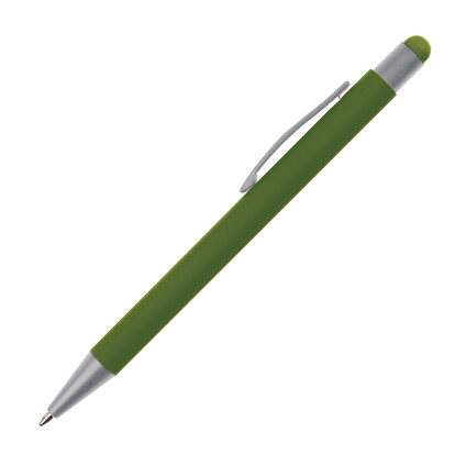 Metall Kugelschreiber mit Touch-Pen Salt Lake City,dunkelgrün, A-Nr.: 093499 - 02