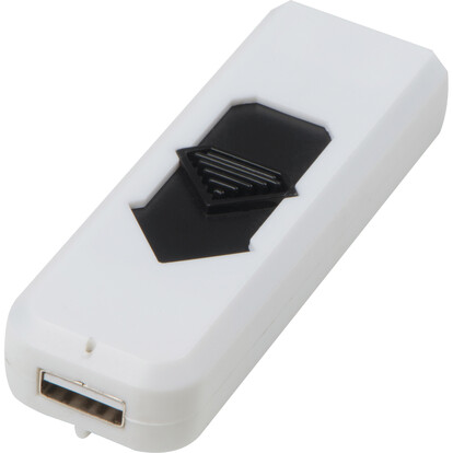USB-Feuerzeug Bebington,weiss, A-Nr.: 097706 - 03